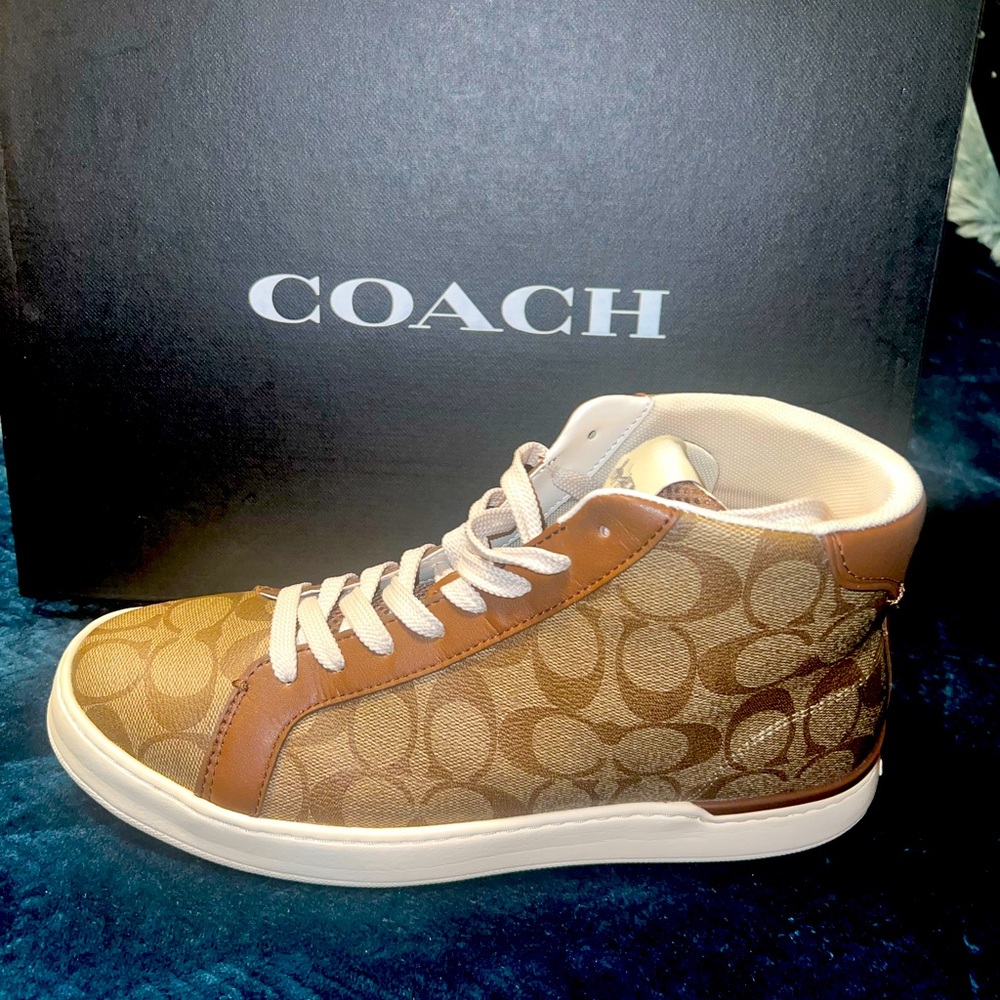 Men’s Coach Sneakers size 9.5. Gently used, still in box.